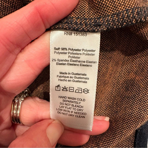 Anthropologie Current Air Structured Polka Dot Sweater.  Size Large. Nav… - Picture 9 of 9